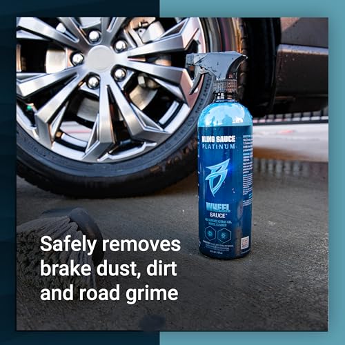 Bling Sauce Wheel Sauce Citrus Gel Wheel Cleaner, Cars, Trucks, SUVs, 24 oz | Citrus gel clings to brake dust and road grime on painted, powder-coated or chrome wheels without harming rubber - style: Wheel Sauce
