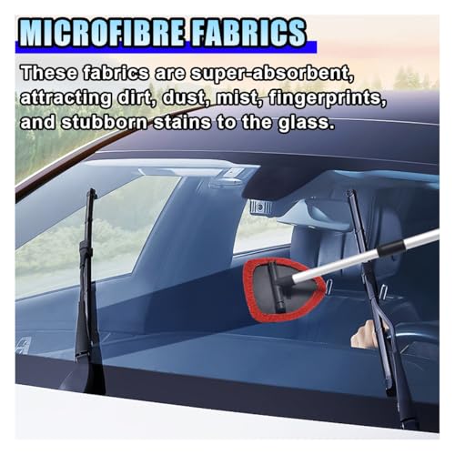 20PCS Microfiber Cloths for Car Windshield Cleaning Tool, Replaced Glass Cleaning Clothes, Interior Auto Window Cleaner Washing Bonnets, Washable & Reusable Microfiber Pads Cover Kit (Triangular) - size: Triangular