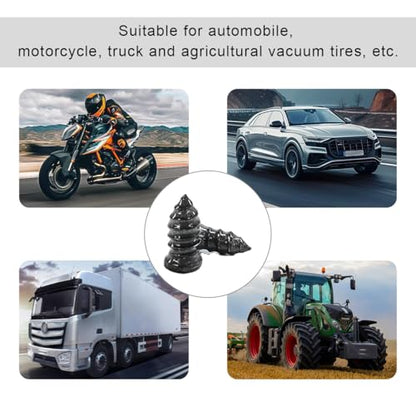 21 PCS Tire Repair Nails Kit, Self-Service Vacuum Tire Repair Spiral Rubber Screws Fast Tool with Screwdriver, Emergency Tyre Repair Nail Kit with Plugs with Box for Car Bikes