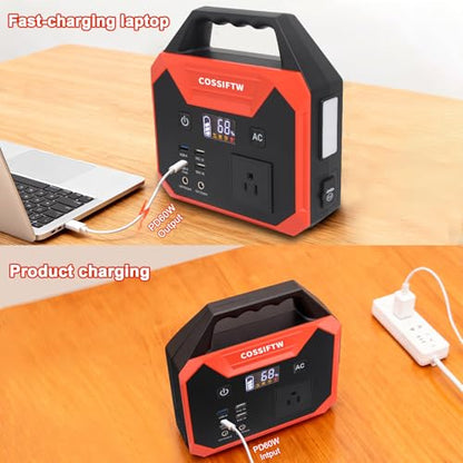 Heavy Duty 12000A Jump Starter for Trucks, Motorhomes All Gasoline and up to 15L Diesel Engines；200W Power Station Built-in AC Inverter for Fan, Laptop, Mobile Phone, Led Lighting for Party,Camping