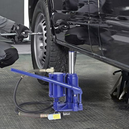 Heavy Duty Air Hydraulic Bottle Jack for Auto Repair and Home Lifting – Manual Hand Pump, Pneumatic Power, Reliable Industrial Jack – 5 Ton or 32 Ton Capacity