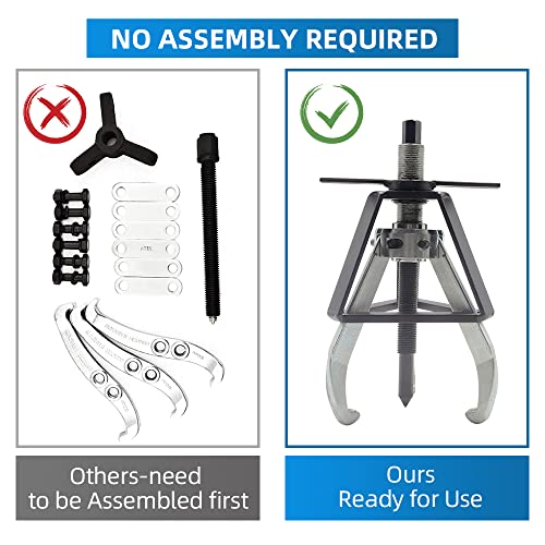 BESTOOL 3 Jaw Gear Puller,20 Ton Pulley Puller Tool, Removal Tool for Gears, Pulley, Flywheel - size: 3Jaw 20 Ton