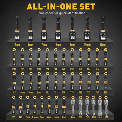 46 in 1 Magnetic Ratchet Screwdriver Set, Multi-Bit Screwdriver Kit, Nut Driver Set, Detachable Ratchet Handle with Storage Case, Repair Tool Kit for Furniture, Computer, Bicycle - style: 46-in-1 New Version