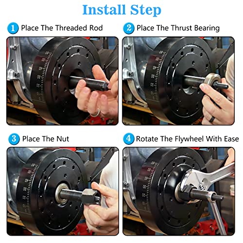66515 Harmonic Balancer Installation Tool Compatible with Chevy 350 SBC BBC Cranks