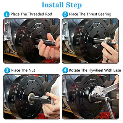 66515 Harmonic Balancer Installation Tool Compatible with Chevy 350 SBC BBC Cranks