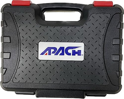 Apach Stubby Air Impact Wrench Set, Jumbo Hammer, High Torque, 1/2-Inch,1/2" Impact Sockets, Wheel Sockets, 5" Extension Bar (AW050G-SET)