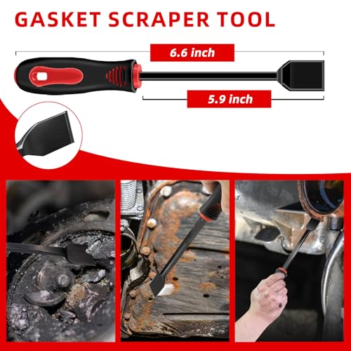 11 Pcs Hook and Pick Set Mechanic, Automotive Pick Tool for Car Oil Seal/O-Ring Seal Hoses Puller Remover Gasket Scraper Magnet Pickup Tool