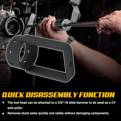 3.75 Inch CV Axle Shaft Puller Tool Kit with Slide Hammer, Heavy Duty CV Axle Removal Tool for Cars (3.75 Inch) - size: 3.75 Inch