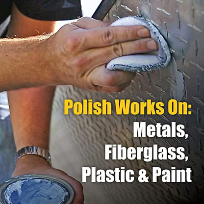 Flitz Car Buffing Kit (Basic) - USA-Made Car Care Kits for Vehicles - Includes 1lb Polish, 5" Buff Ball & 4 Microfiber Cleaning Cloths - Car Polishers and Buffers Kit to Remove Rust, Oxidation, & More - style: Show Special: Mini Kit