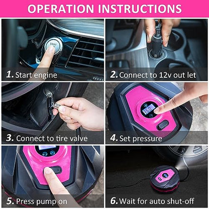 Car Emergency Kit with Portable Air Compressor - Roadside Emergency Kit for Vehicles, Winter Car Safety Roadside Assist Kit, Emergency Car Kit for Teen Girl and Ladies M-75 - size: 75pcs