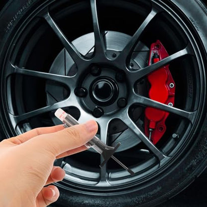 Kisangel Car Tire Tread Depth Gauge Tire Depth Measuring Tool 0-25mm Plastic Lightweight Design Types of Vehicles