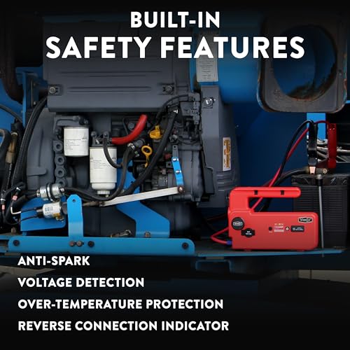 Weego 120: 5000A Self-Use 12V Lithium Car Battery Jump Starter - USA-Engineered Safe Replacement for Jumper Cables - Semi Truck & Car Jumper Starter Portable for All Gas and 15L Diesel Engines (C120) - size: Weego 120
