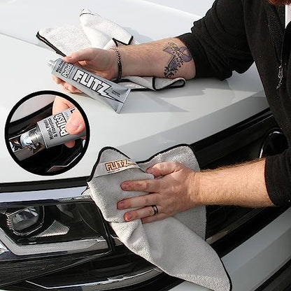 Flitz Car Headlight Restoration Kit - USA-Made Headlight Cleaner and Restorer Kit - Includes 1.7oz Polish, 1.7oz Sealant, 3" Buff Ball, and Scuff Pad - Removes Scratches & Yellowing on Automotive Lens