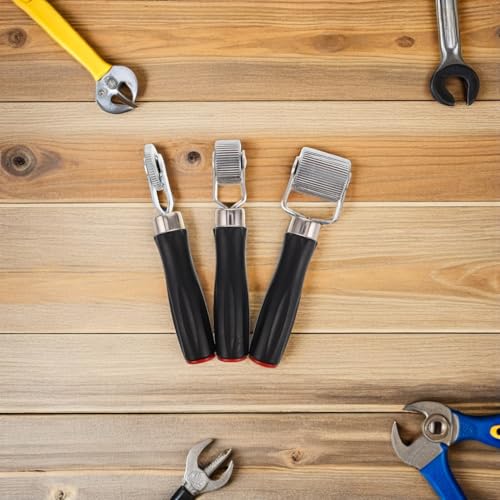 Yardwe 4pcs Automotive Tire Repair Tools Tire Buffing Wheels Set with Plastic Handles 6mm 20mm 40mm for Car Truck Motorcycle Patch Compaction and Polishing