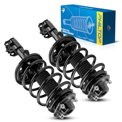 PHILTOP Front Complete Struts Shock absorber fits Sienna 1998 1999 2000 2001 2002 2003 171437 171438 Struts with Coil Spring Assemblies Set of 2 SAA699 - size: 1998-2003 Toyota Sienna