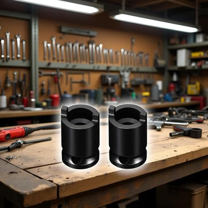 2Pcs Black Angle Grinder Socket Wrench Forged Socket Pressure Pistol Grip Air Angle Die Grinder Accessories Socket for Ratchet Wrenches Socket Polisher Plate Removal Angle Grinder Tool