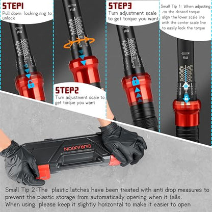 1/2-Inch Drive Torque Wrench 10-170ft.lb/13.6-230.5Nm | ±3% Precision Dual Direction Torque Wrenches with 72-Tooth Dual Range Scales - size: 1/2" DR.『10-170 FT.LB』