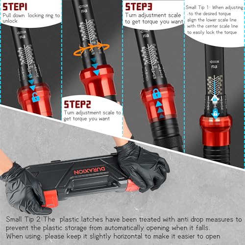 1/2-Inch Drive Torque Wrench 10-170ft.lb/13.6-230.5Nm | ±3% Precision Dual Direction Torque Wrenches with 72-Tooth Dual Range Scales - size: 1/2" DR.『10-170 FT.LB』