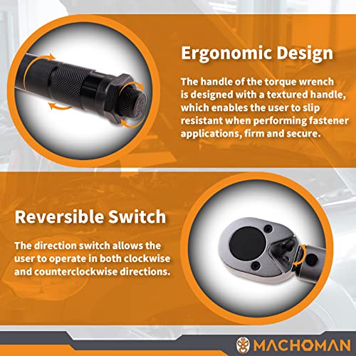 MACHOMAN Ratchet Torque Wrench Set (TQW403) - style: TQW403