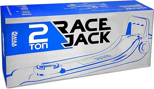 VViViD Heavy-Duty Low-Profile Hydraulic 4400 Pound Automotive Racing Trolley Jack - 2 Ton