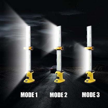 Rechargeable LED Work Light, 1500 Lumens | Magnetic Base, Cordless Battery Powered, Underhood Light, For Car Repairing/Inspection/Garage/Workshop/Emergency