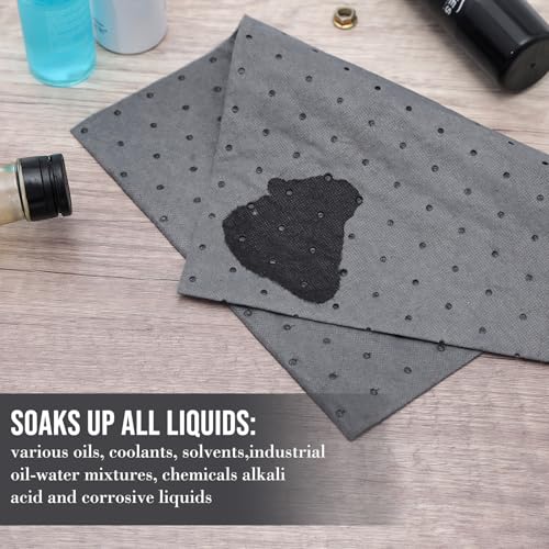 Kidum 120 Pcs 15 x 19.7 Inch Oil Absorbent Pads Oil Mat Absorbing Automotive Water Absorbent Mat Oil Spill Mat for Absorbing Protecting Home Garage Basement (15 x 19.7 Inch)