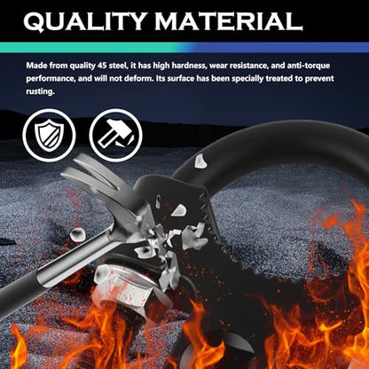 3/8" Drive Inner Tie Rod Removal Tool,U-Shaped Low-Profile Inner Tie Rod Tool with Non-Slip Teeth,Universal Ties Rods End Removals Tools Car Tools for Car Truck SUV