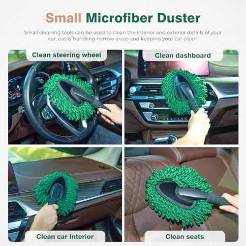 FLORICH Microfiber Car Duster Large Extendable Car Duster Exterior Scratch Free for Cars RV Truck Bike - size: Carduster02
