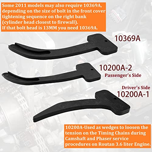 6 Pieces Camshaft Phaser Timing Chain Tools Compatible with VW Chrysler Jeep Dodge 3.6L 10200A 10369A 10202A