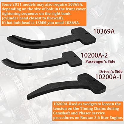 6 Pieces Camshaft Phaser Timing Chain Tools Compatible with VW Chrysler Jeep Dodge 3.6L 10200A 10369A 10202A