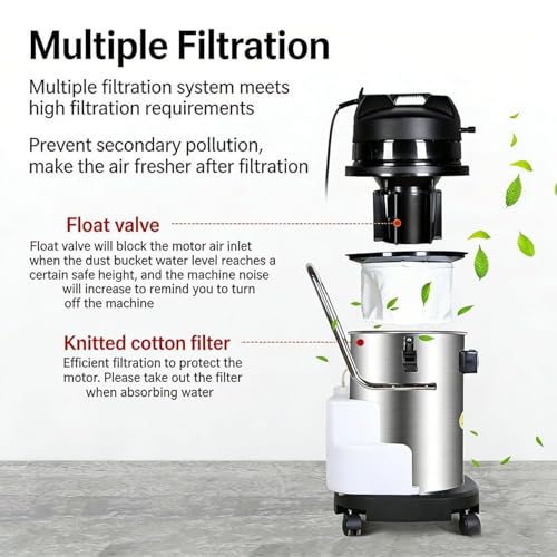 Heavy-Duty Portable Carpet Extractor Vacuum, Commercial Wet Dry Cleaning Machine, Fast Deep Cleaning for Carpets, Sofas, Area Rugs, Car Interiors 20L - size: 20L
