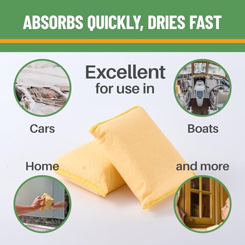Evelots Windshield Cleaner Tool 4-Pack - Car Window & Glass Cleaning Tool, Inside Windshield Cleaner, Auto Windshield Cleaning Kit for Interior Car Windows - Yellow - size: Yellow - Set of 4