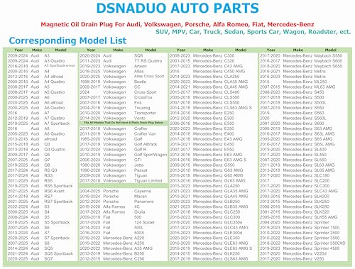 1PC M14x1.5mm Stainless Steel Engine Magnetic Oil Drain Plug Fits for Honda Accord Civic CR-V Odyssey, Acura Ford GM Mazda Hyundai KIA Audi VW RAM JEEP Yamaha Benz, More Vehicles, Replace DP001 - size: M14x1.5