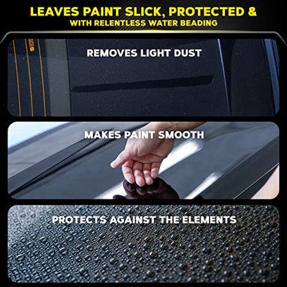 Meguiar's Hybrid Ceramic Wax & Shine Kit - Includes Ceramic Wax and Ceramic Detailer, with Microfiber Clothes and buffing Pads for Cars, trucks, & SUVs