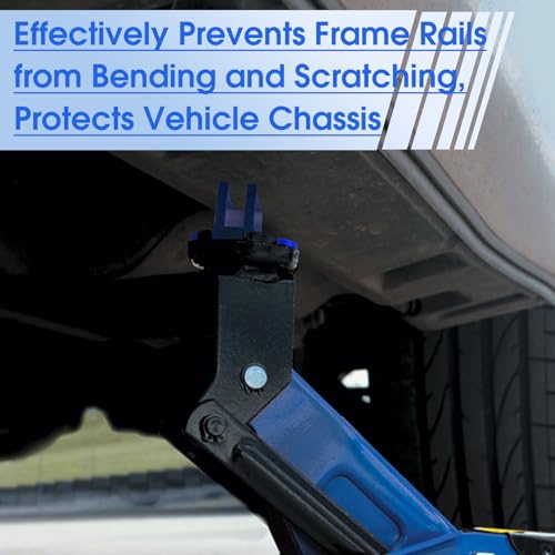 DEDC Universal Aluminum Grooved Magnetic Jack Pad Blue 1 Pc, Jacking Puck Pinch Weld Frame Rail Adapter, Jack Accessories for Mechanics - color: Blue 1 Pc
