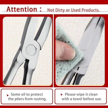 SPEEDWOX 15-Inch 90 Degree Needle Nose Pliers - Extra Long, Carbon Steel, Red, Ergonomic Grip - style: 90 Degree