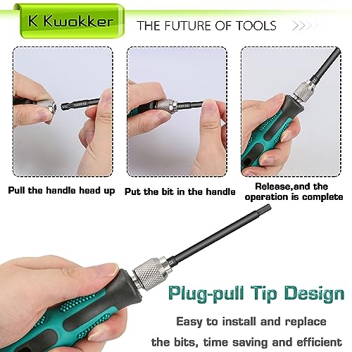 1/4" Hex Head Allen Wrench Drill Bits Long 100MM + Quick Change Bit Driver, Metric 1.5MM to 12MM Magnetic Tips Hex Key Drill Bit Set, 3.94" Screwdriver Socket Bit Set, S2 Steel, New Version - style: Set 8: Metric + Quick Release Bit Holder