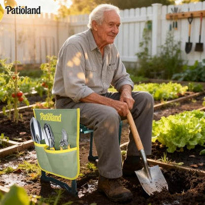 Garden Kneeler and Seat with 2 Tool Bags, 10.2" Widen Heavy Duty Thicken Soft Kneeling Pad, 2-in-1 Folding Garden Stool, Outdoor Yard Work Seat, Ideal Gardening Gifts for Mom, Women, Grandma - size: Model B