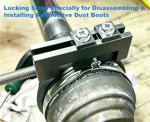 CV Boot Clamp Tool,Axle Dust Boot Install & Removal Tool with 20 Pack 304 Stainless Steel Clamps,Ideal for Car,Truck,ATV and SUV Drive Shaft Repair