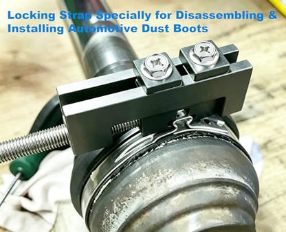 CV Boot Clamp Tool,Axle Dust Boot Install & Removal Tool with 20 Pack 304 Stainless Steel Clamps,Ideal for Car,Truck,ATV and SUV Drive Shaft Repair