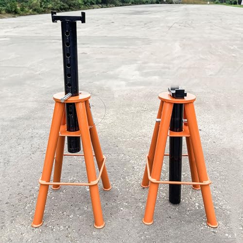 Buffalo Tools JS10HSET: 10 Ton High Height Jack Stand (2Pk) - size: 10 Ton High Height