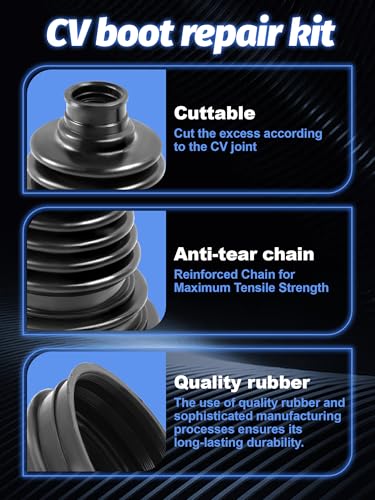 4PCS CV Boot Repair Kit for 25-125mm Height | Fits Shaft Size 26-34mm CV Axle Boot Repair Kit CV Joint Boot for Most Vehicle Silicone - size: 4PCS CV Boot & Clamp Pliers
