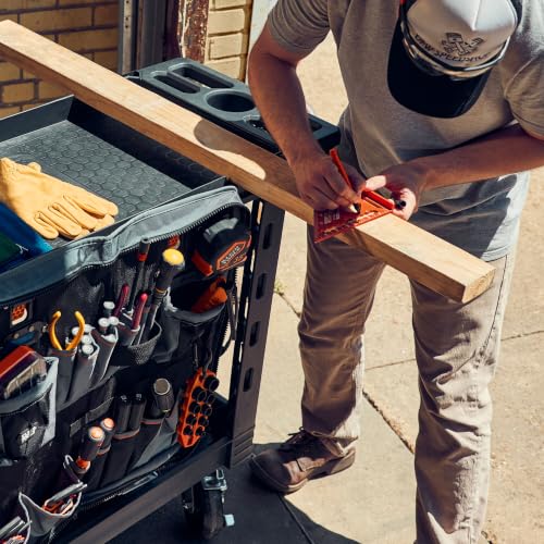 Klein Tools MODbox Utility Cart, 6-Inch Wheels, Rolling Tool Cart, 500-Pound Capacity for Jobsite and Warehouse