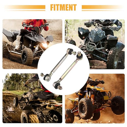 ACROPIX 11cm 4.33" Steering Tie Rod End Tie Rod Link Fit for 50cc 70cc 90cc 110cc 125cc 150cc ATV Quad Four Wheeler with Ball Joint Accessories - Pack of 2 - size: 110mm
