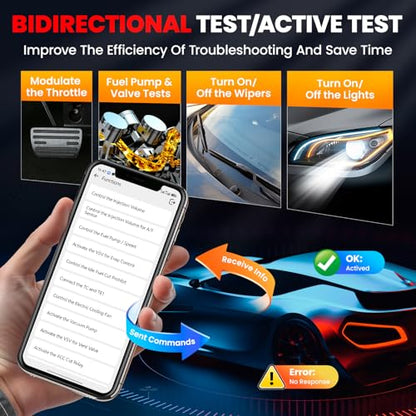 KINGBOLEN Soloscan for Land Rover Jaguar OBD2 Scanner Bluetooth | No Subscriptions Lifetime Update, All Reset Service, Bidirectional Scan Tool for iOS & Android, Full System Car Scanner