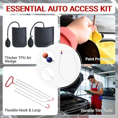 27pcs Automotive Tool Kit, Heavy Duty Multi-Function Repair Kit, Adjustable Tools for Vehicle Maintenance, Portable with Carrying Case