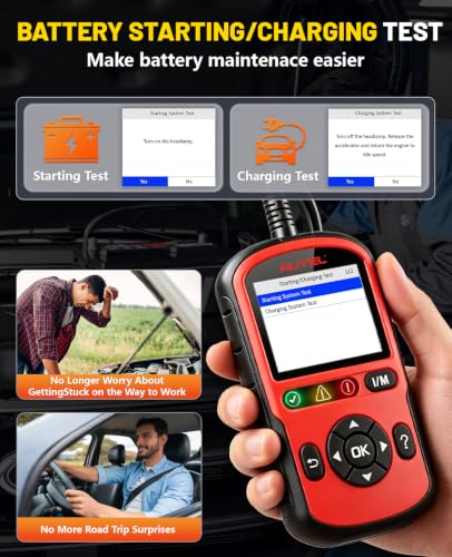 Autel OBD2 Scanner Autolink AL549, Car Code Reader for Check Engine Light, OBD2 Scan Tool for Read & Clear Fault Codes, ABS & Battery Test & Live Data, OBDII Diagnostic Tool for 1996+Cars and Trucks