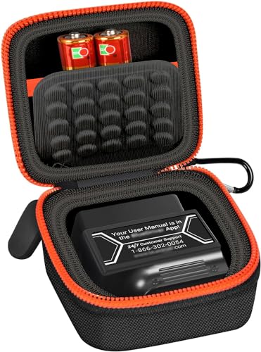 Case for BlueDriver Bluetooth Pro OBDII Scan Tool for iPhone & for Android, Car and Auto Mini Carry Holder for Veepeak. Bag Only (Full Black) - color: full black