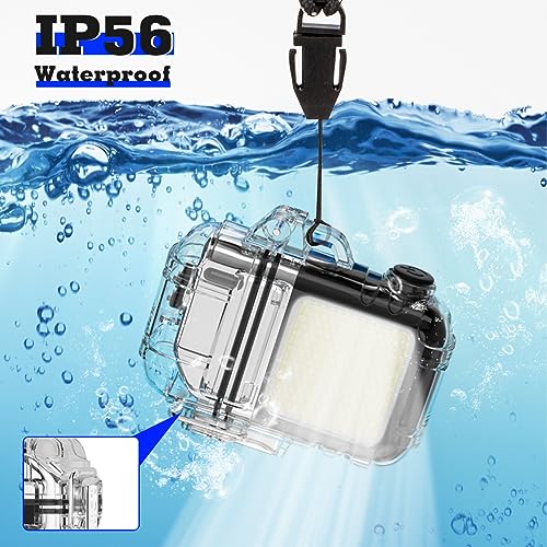 LcFun USB Rechargeable Electric Lighter, Windproof Plasma Dual Arc Lighters, Waterproof Flameless Lighter with Battery Display & Flashlight for Hiking, Camping Gear, Survival Kits - color: Black With Cob