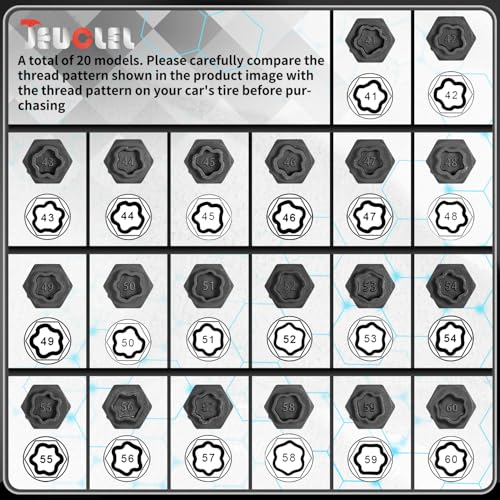 22PCS Wheel Locking Nut Key Kit Compatible with BMW Series | Wheel Lock Nut Socket Adapter Set, Anti-Theft Lug Removal Tool, Anti-Theft Screw Remover, Repair Tool, Tyre Fitting, garage - color: 22pc Socket Set